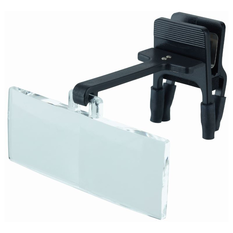 Schweizer Lupp Basic-Line RIDO-CLIP med linssektion, 2,35x/5,5D, 180 mm b.d.