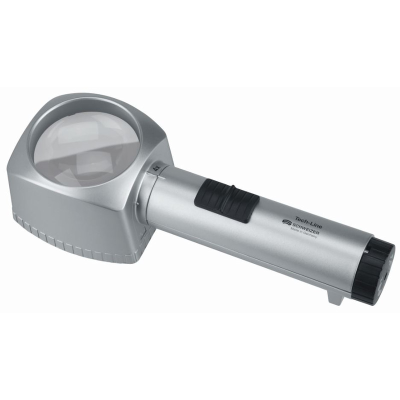 Schweizer Lupp Tech-Line 6500K bordsförstoringsglas, 4x/Ø55mm, asfärisk