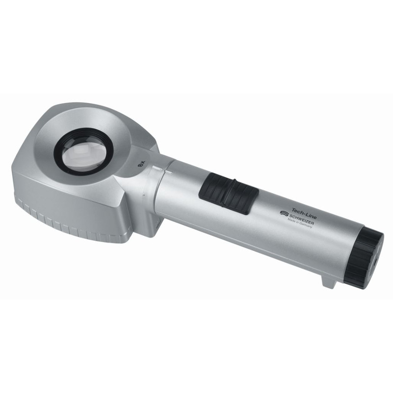 Schweizer Lupp Bänkförstoringsglas Tech-Line 4500K, 8x/Ø30mm, aplanatisk