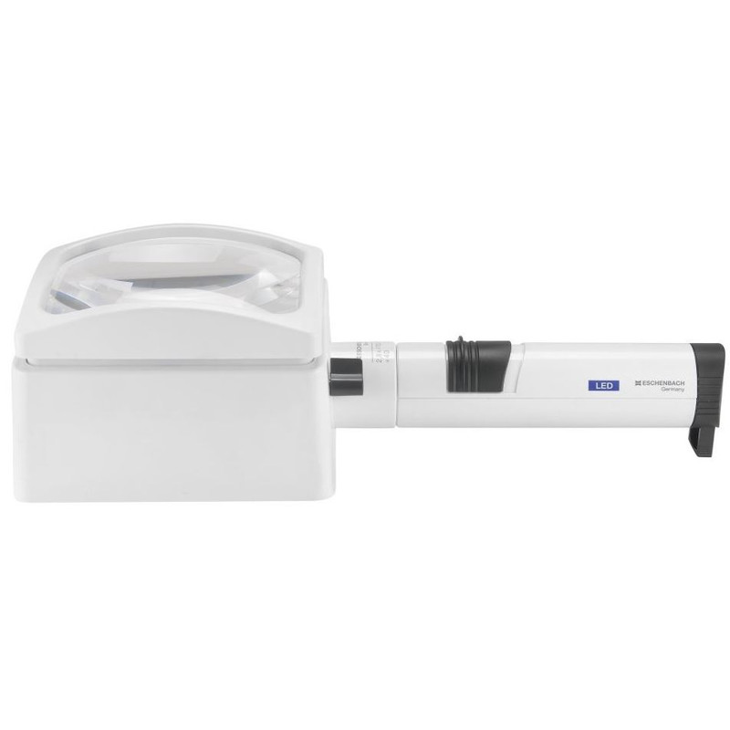 Eschenbach Lupp LED-upplyst förstoringsglas, varioPLUS-system, 100x75mm, 2,8X