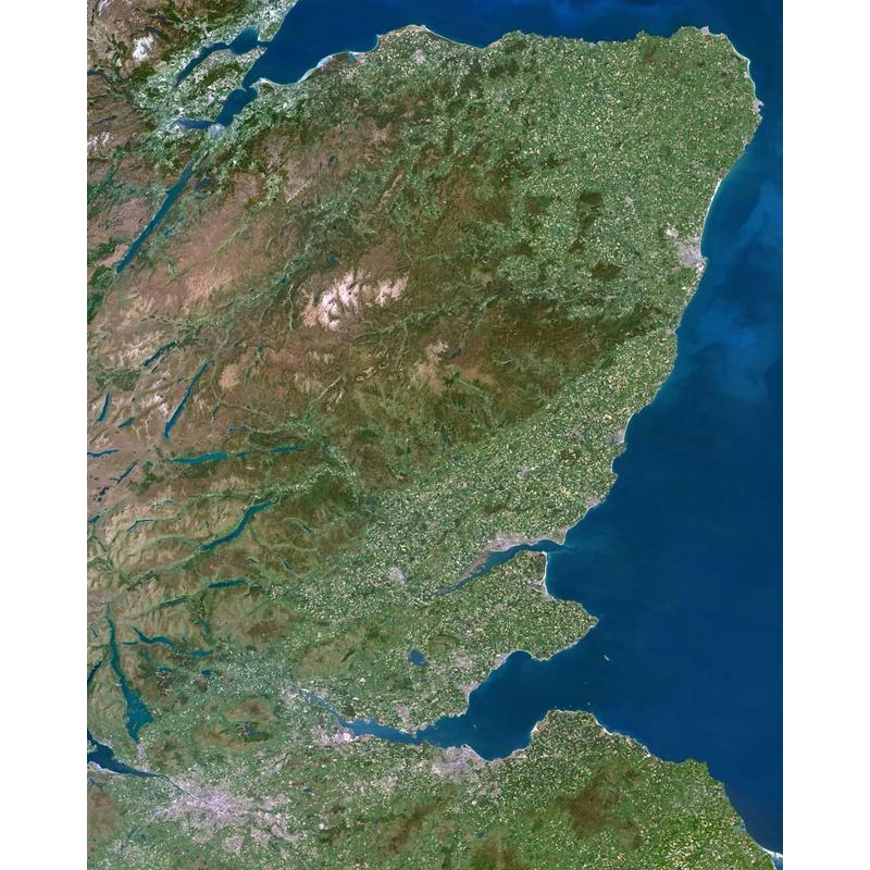 Planet Observer Regionkarta Region Grampian Mountain