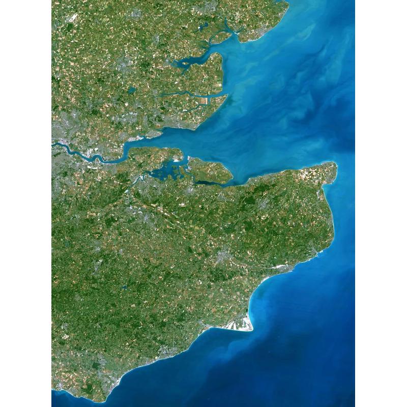 Planet Observer Regionkarta Region Kent & Thames Estuary