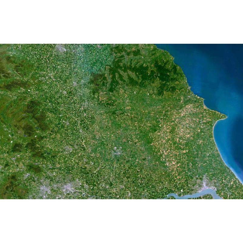 Planet Observer Regionkarta North Yorkshire-regionen
