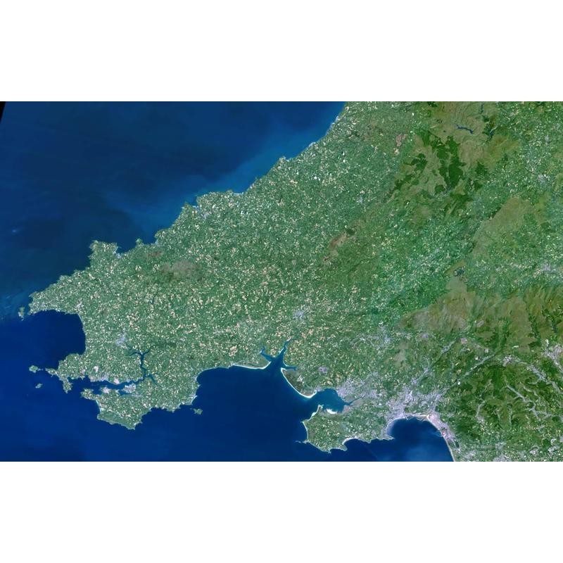 Planet Observer Regionkarta Region sydvästra Wales