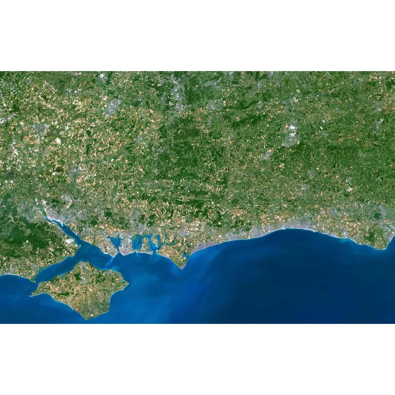 Planet Observer Regionkarta Region Southhampton - Brighton