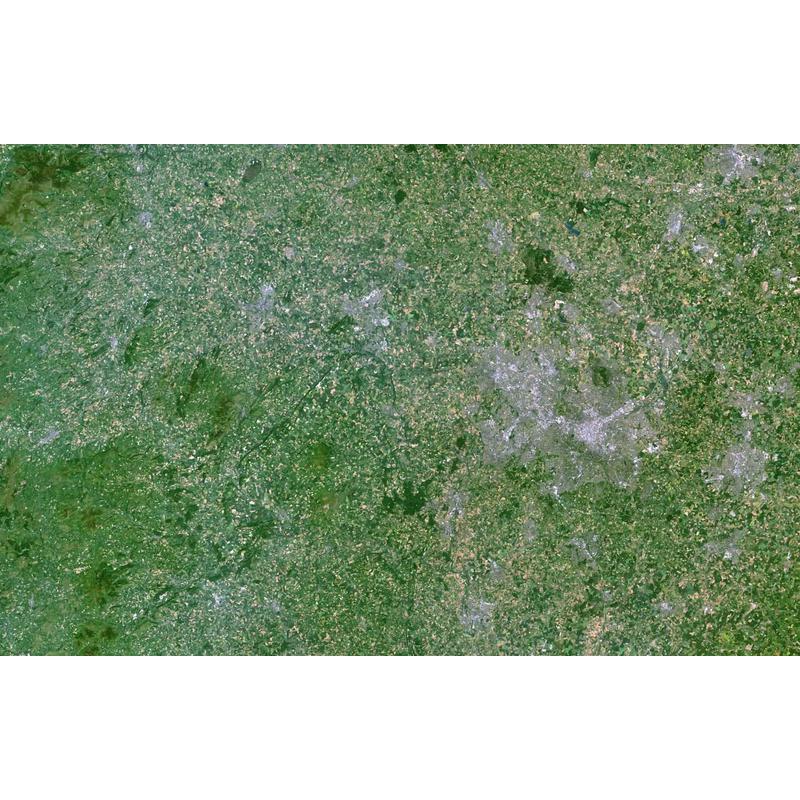 Planet Observer Regionkarta Region West Midlands Storbritannien