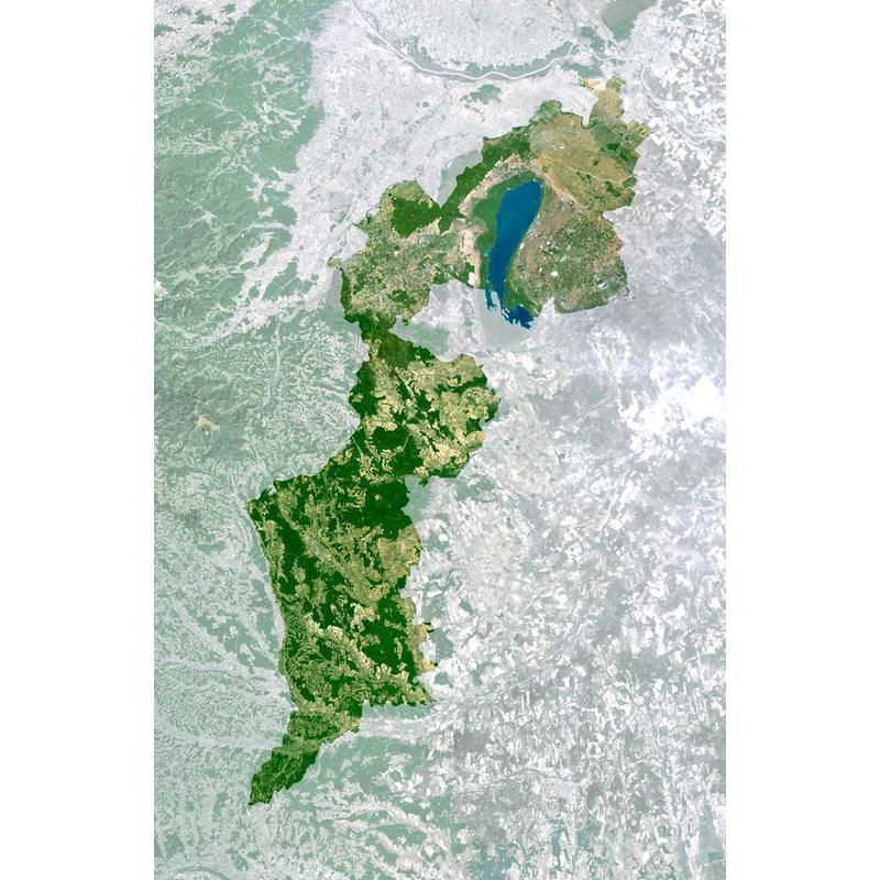 Planet Observer Regionkarta Region Burgenland