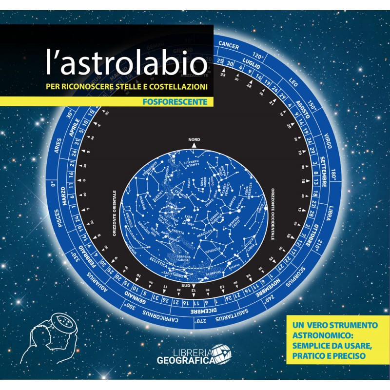 Libreria Geografica Stjärnkarta Astrolabio