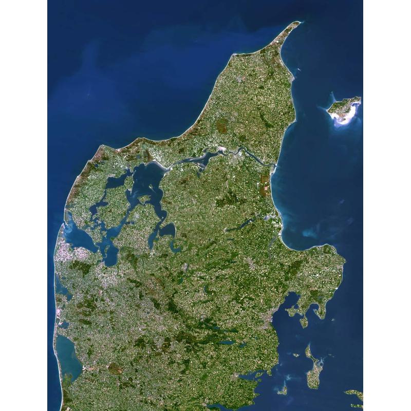 Planet Observer Regionkarta Region medel- och norra Jylland
