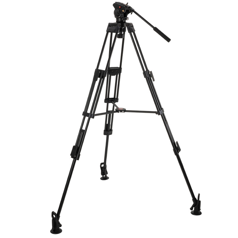 Omegon Basic 300 V Aluminium-trebensstativ med tiltbart huvud