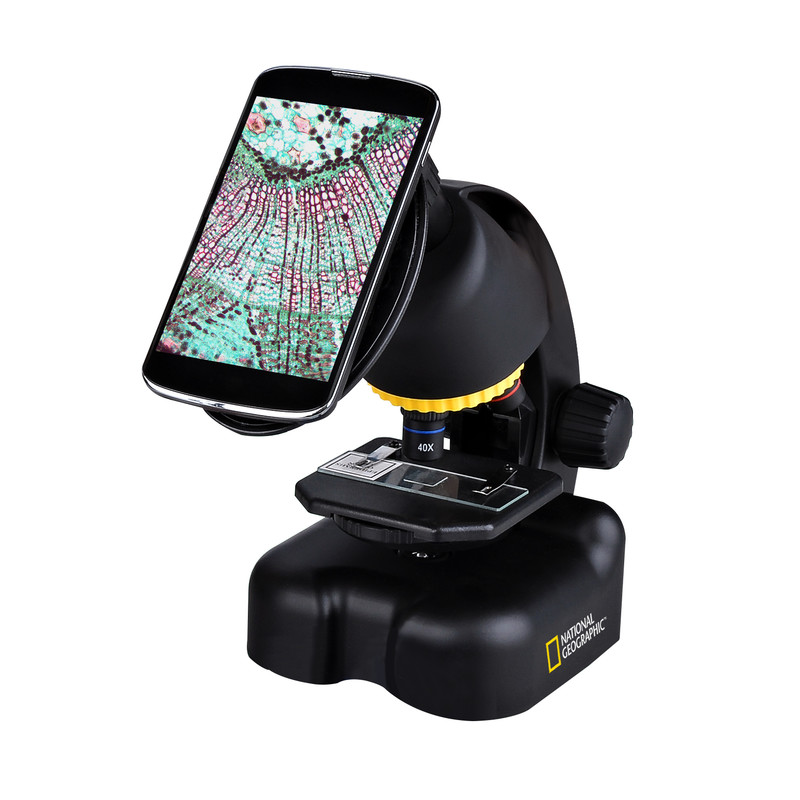 National Geographic Teleskop- och mikroskopset med smartphonehållare