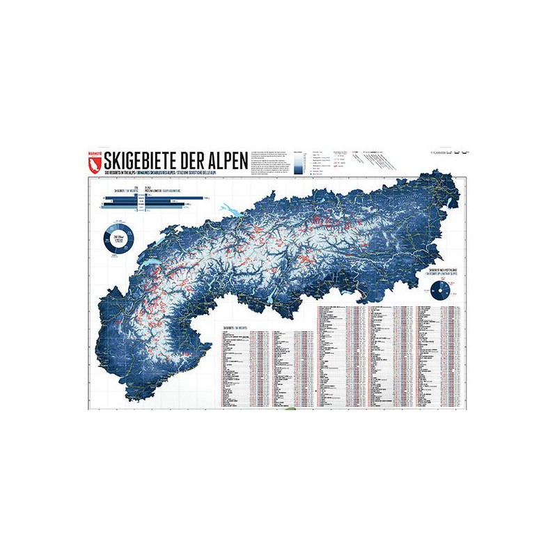 Marmota Maps Regionkarta Alpkartan 268 skidområden
