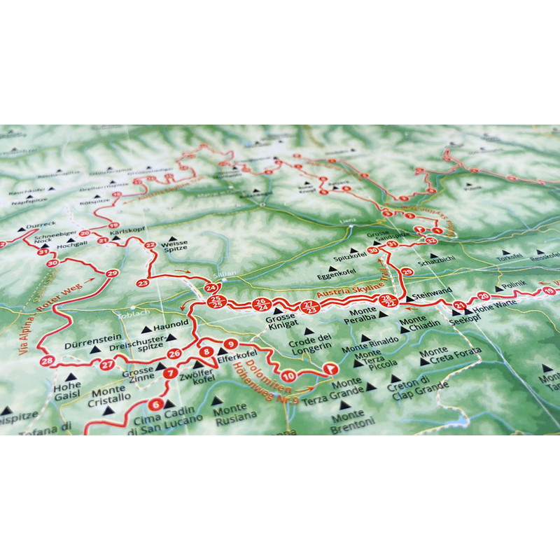 Marmota Maps Regionkarta Alpin karta 1001 berg och 20 vandringsleder