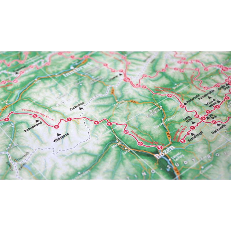 Marmota Maps Regionkarta Alpin karta 111 berg och 20 vandringsleder