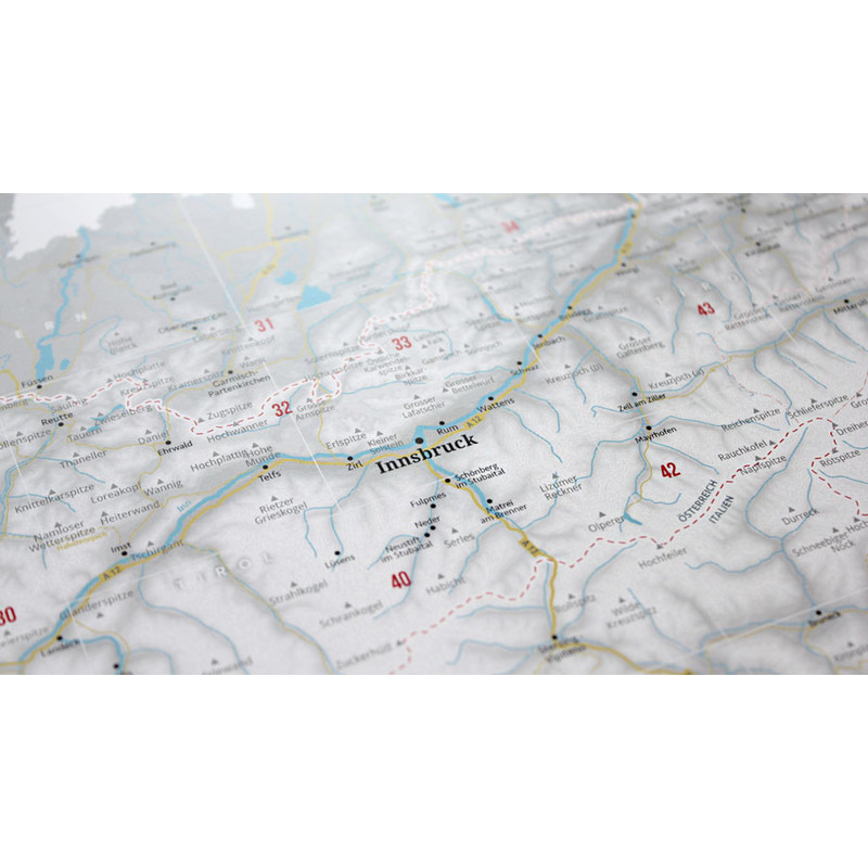 Marmota Maps Regionkarta Utforma Alperna (100x70cm)