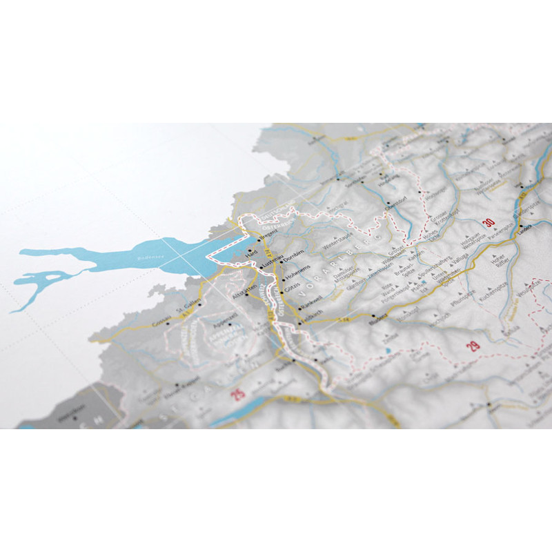 Marmota Maps Regionkarta Alperna design (140x100cm)