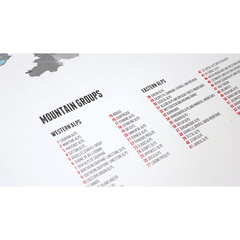 Marmota Maps Regionkarta Kartläggning av Alperna (Engelska)
