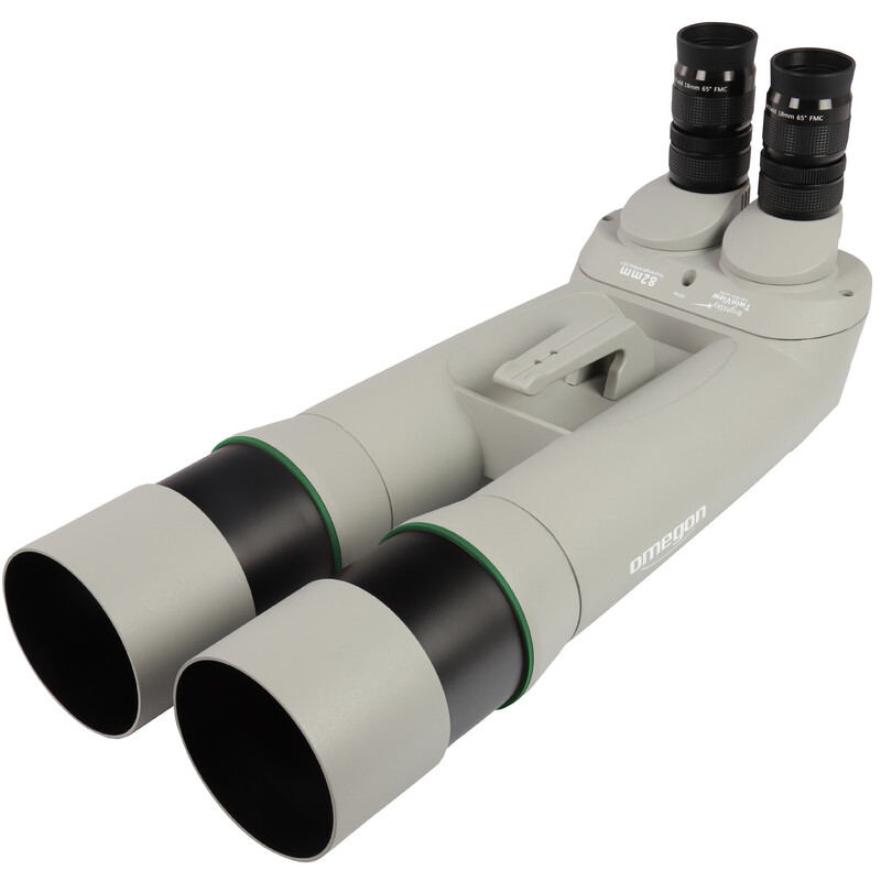 Omegon Brightsky 26x82 90° kikare inklusive Neptune gaffelmontering med mittpelare och stativ