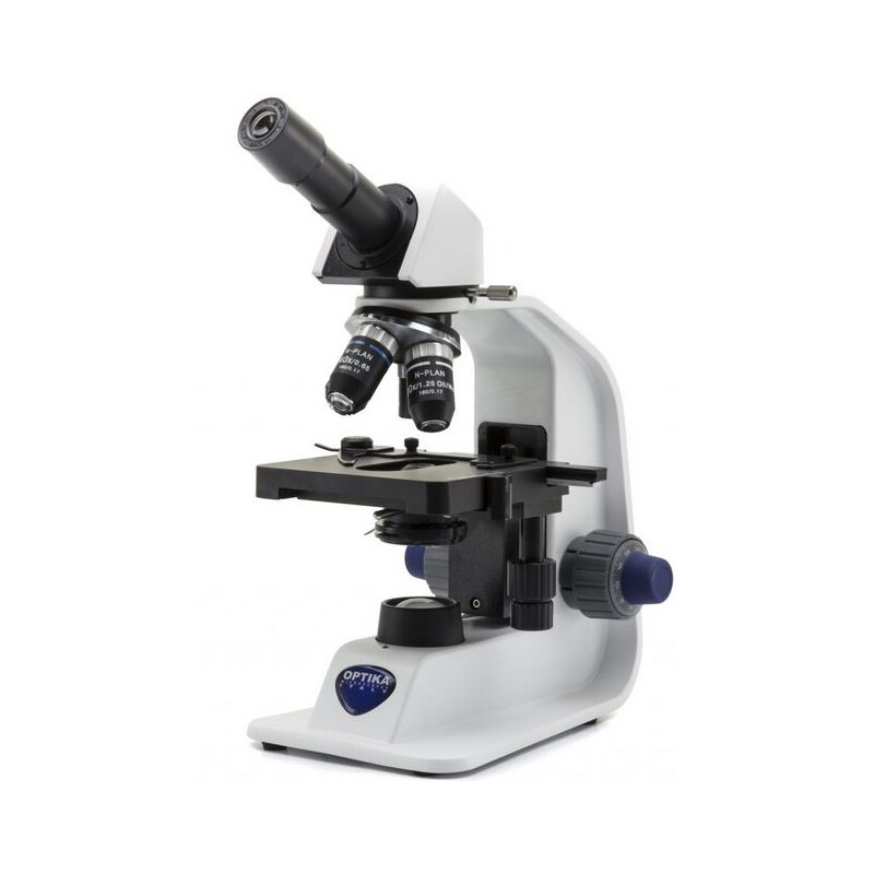 Optika Mikroskop B-155R-PL, mono, uppladdningsbart batteri, 1000x