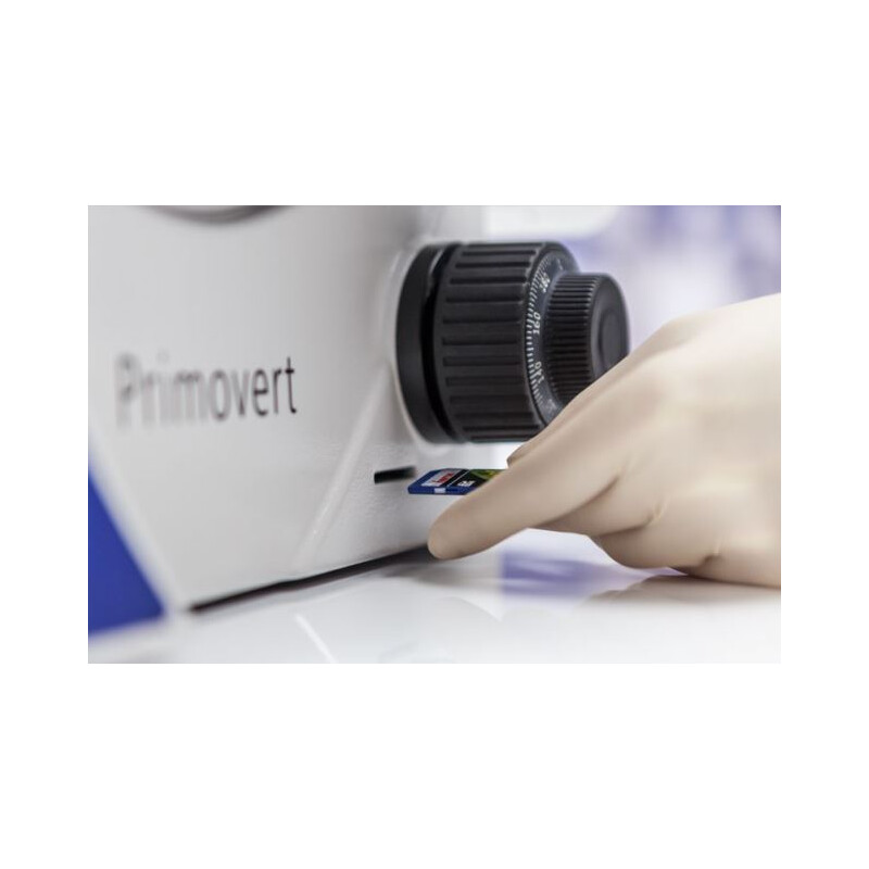 ZEISS inverta mikroskop Primovert HDcam Ph0, Ph1, Ph2, 40-400x, Ph1, Kond 0,4, Cam 5MP