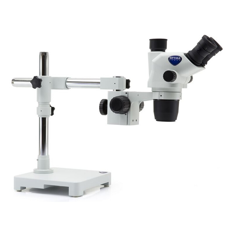 Optika Zoom-stereomikroskop SZO-8 trino, 6,7-45x, överhängande, utan belysning