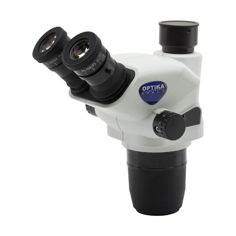 Optika Stereohuvud SZO-T, trino, 6.7x-45x, w.d. 110 mm, Ø 23mm, click stop