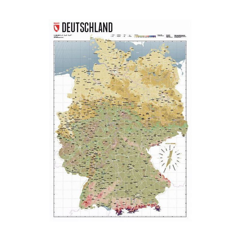 Marmota Maps Karta Deutschlandkarte Atlas Retro