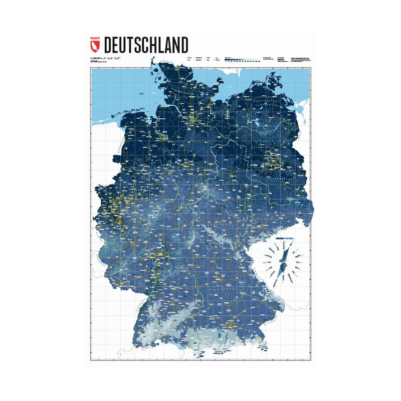 Marmota Maps Karta Deutschlandkarte Ski Blue