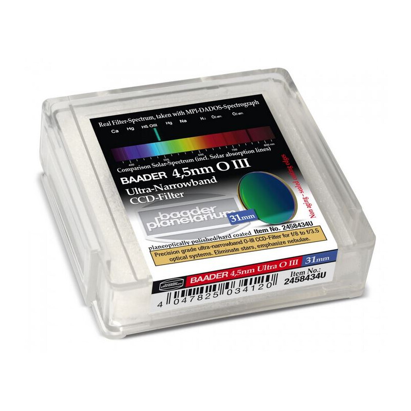 Baader Ultra-Narrowband 4,5nm OIII Filter 31mm