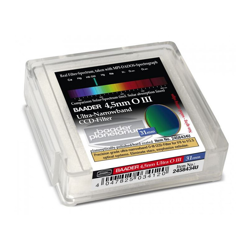 Baader Ultra-närband 4.5nm OIII CCD-filter 31mm