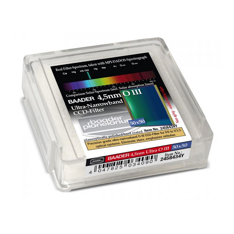 Baader Ultra-Narrowband 4,5nm OIII-filter 50x50mm