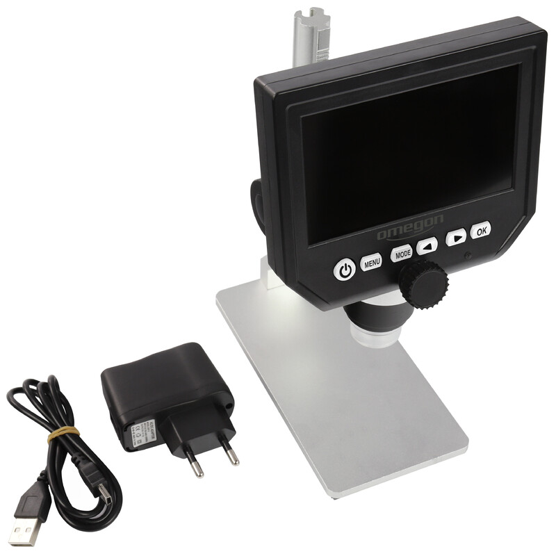 Omegon DigiStar mikroskop, 1x-600x, LCD 4,3''