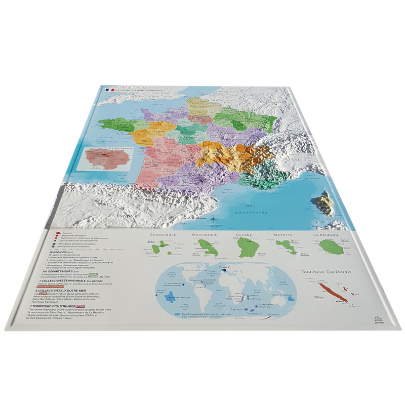 3Dmap Karta La France Administrative