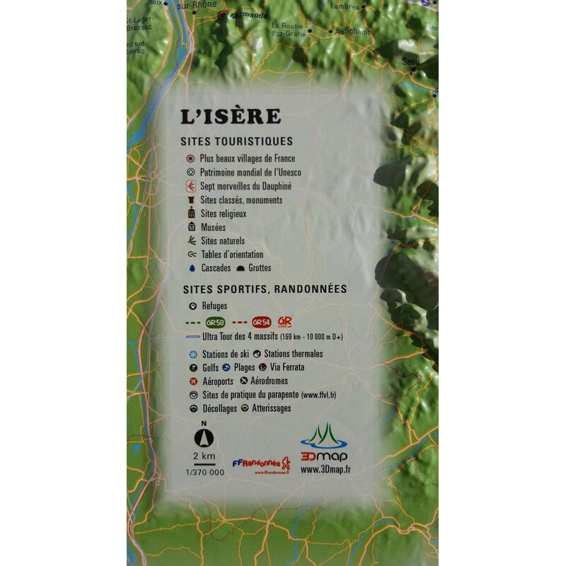 3Dmap Regionkarta L'Isère