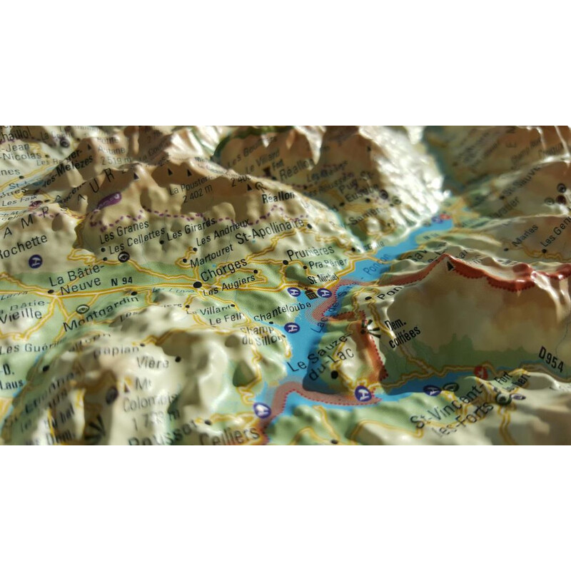 3Dmap Regionkarta Les Hautes Alpes