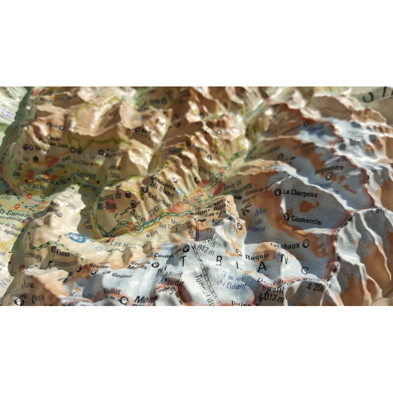 3Dmap Regionkarta La Haute Savoie