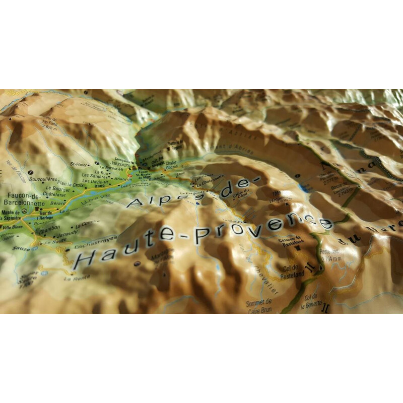 3Dmap Regionkarta Queyras-Ubaye