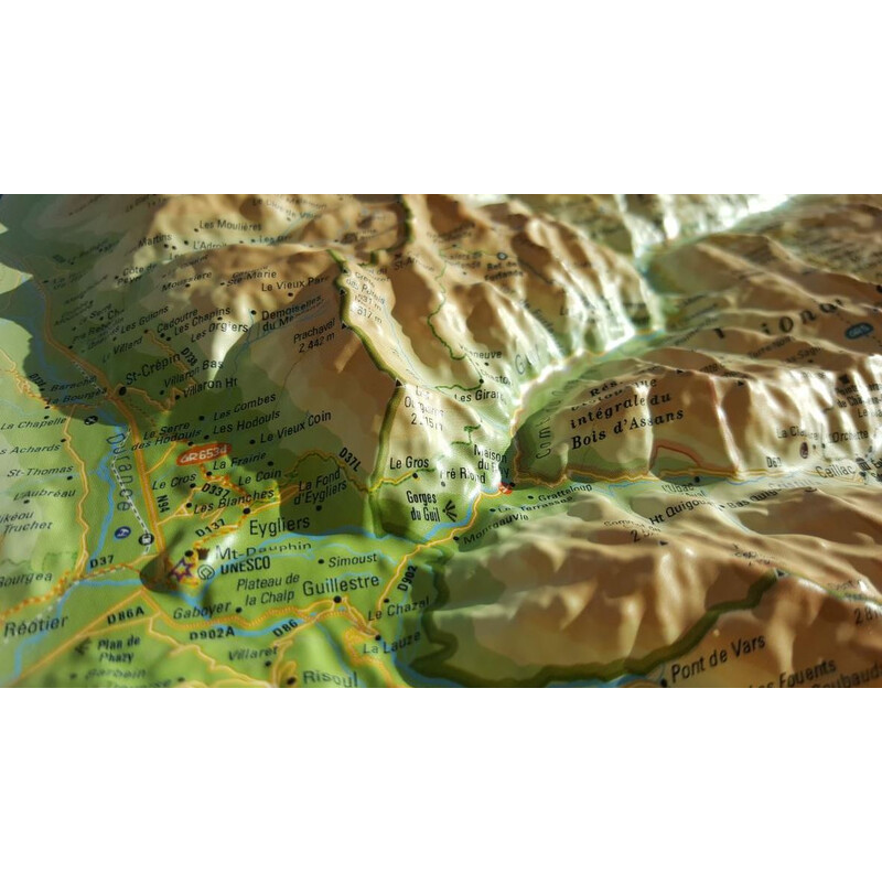 3Dmap Regionkarta Queyras-Ubaye