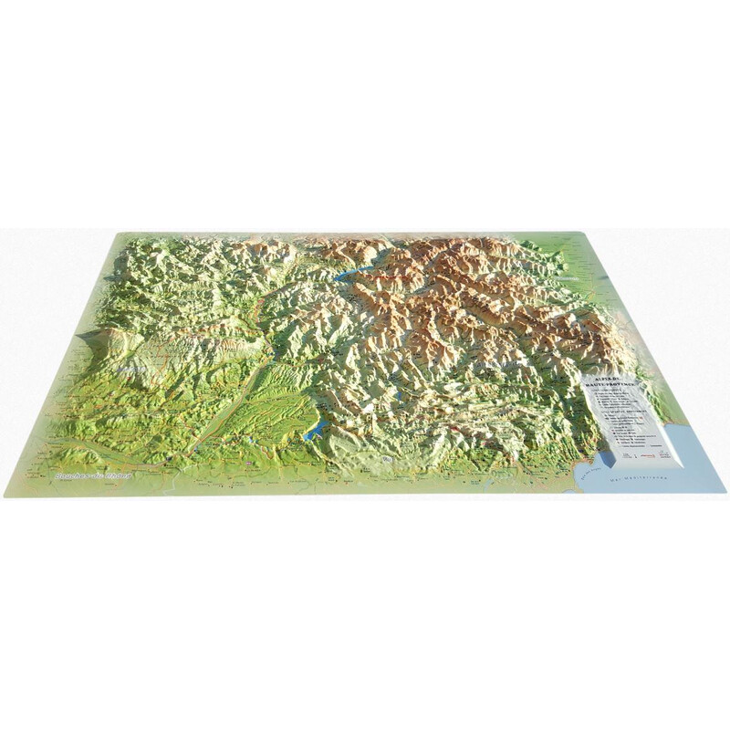 3Dmap Regionkarta Les Alpes-de-Hautes- Provence
