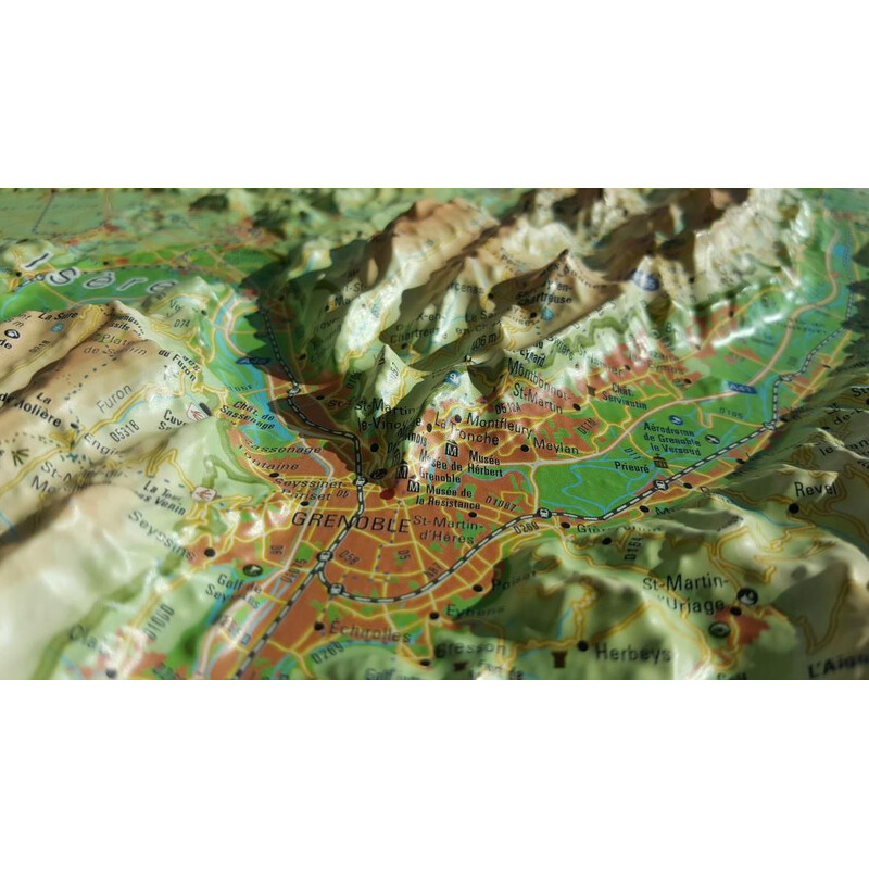 3Dmap Regionkarta Vercors-Chartreuse