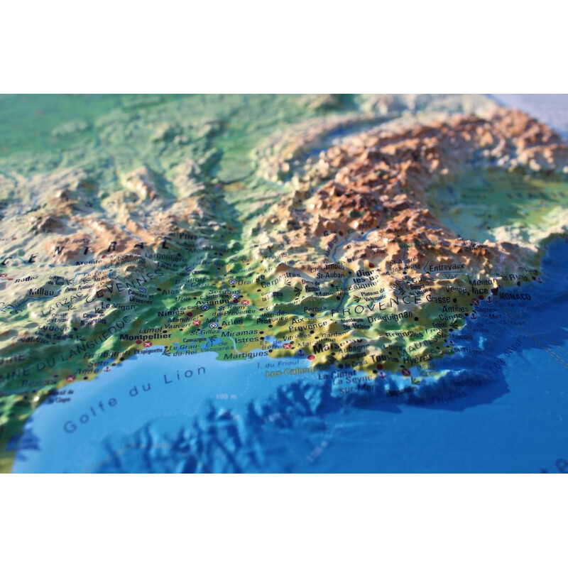 3Dmap Karta La France Physique (petite)