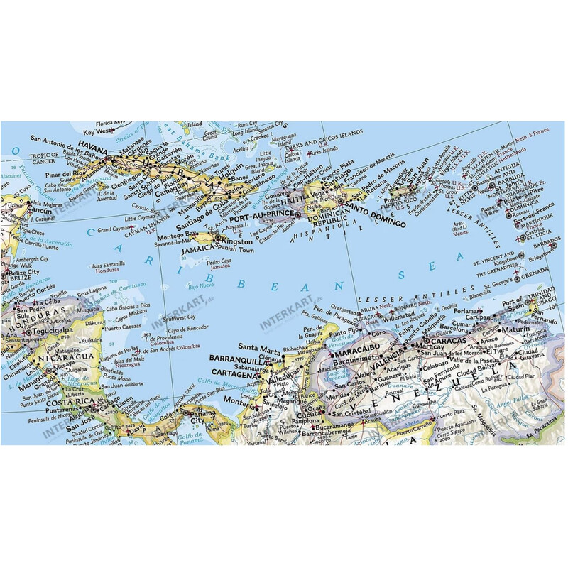 National Geographic Kontinentkarta Amerika politisk ( 61 x 76 cm)