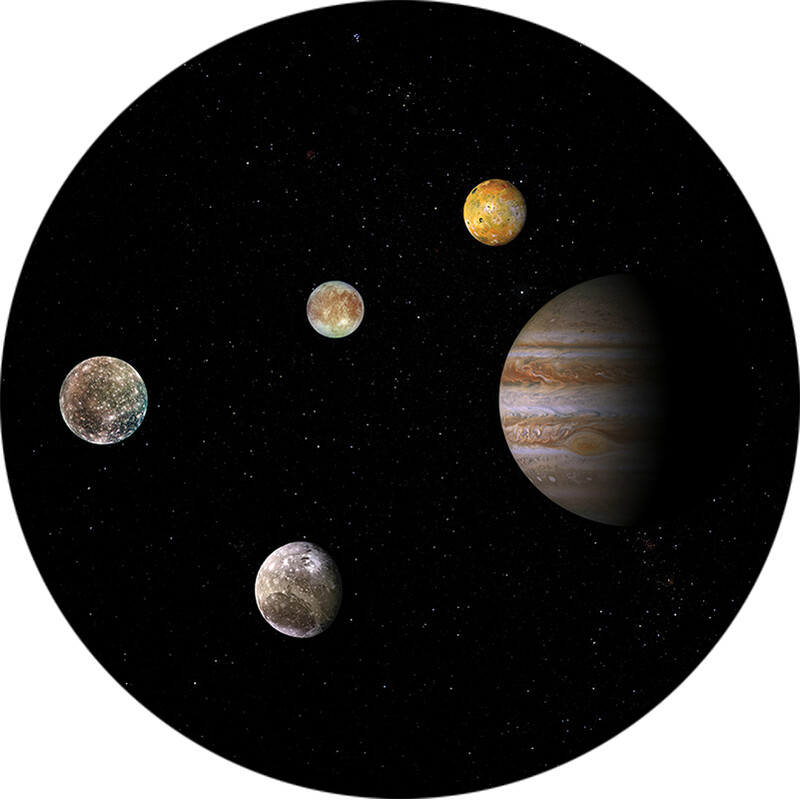 Redmark Dia för Bresser och NG planetarium Jupiter-system