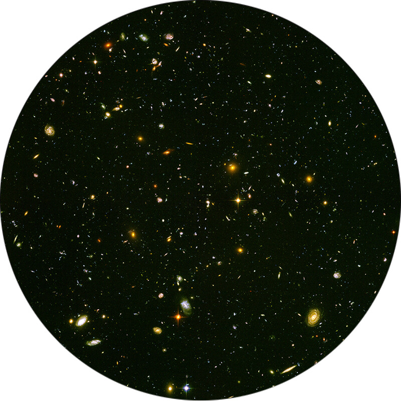 Redmark Bild för Bresser och NG Planetarium Hubble Ultra Deep Field