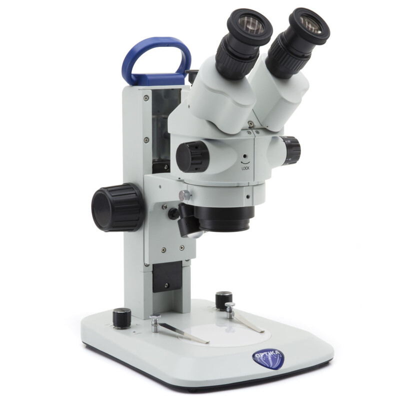 Optika Zoom-stereomikroskop SLX-3, 7-45x zoom, LED, b.d.100mm, trino