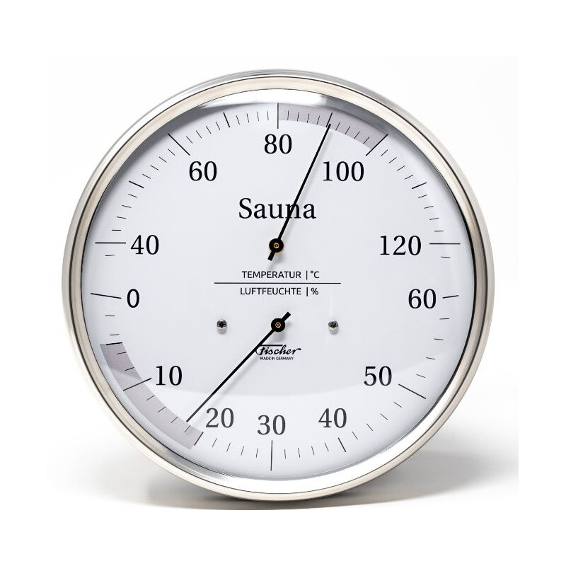 Fischer Väderstation Termohygrometer för bastu 130 mm
