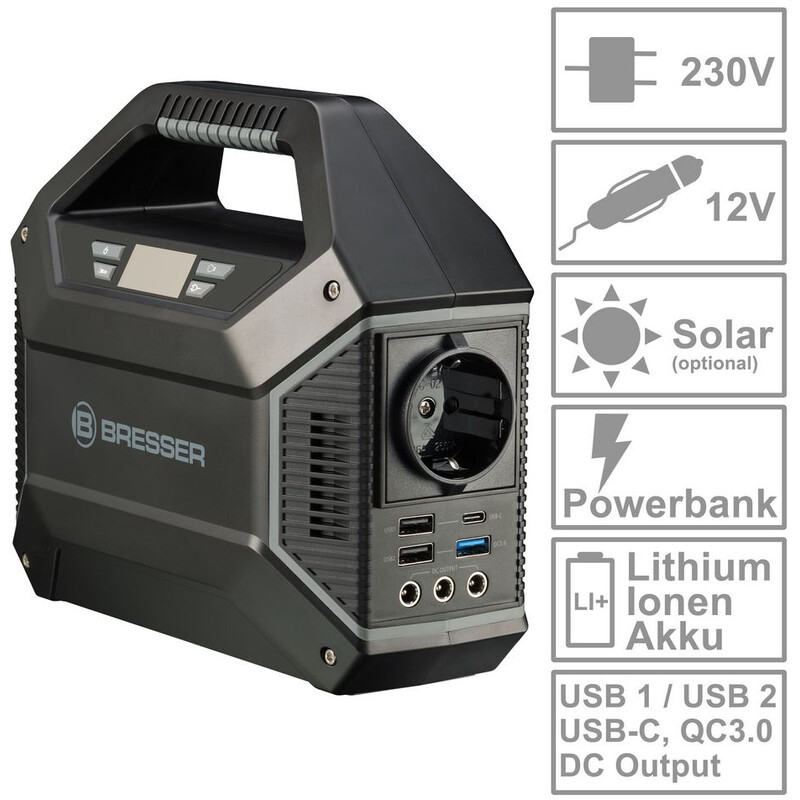 Bresser Mobile Power Station 100 Watt + Solcellsladdare 40 Watt