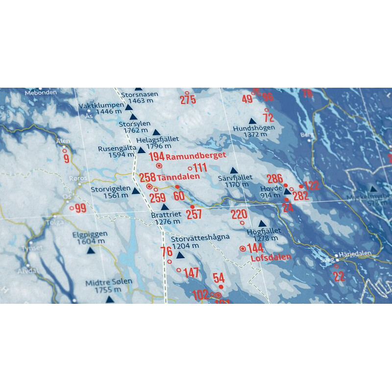 Marmota Maps Regionkarta Skidorter i Skandinavien