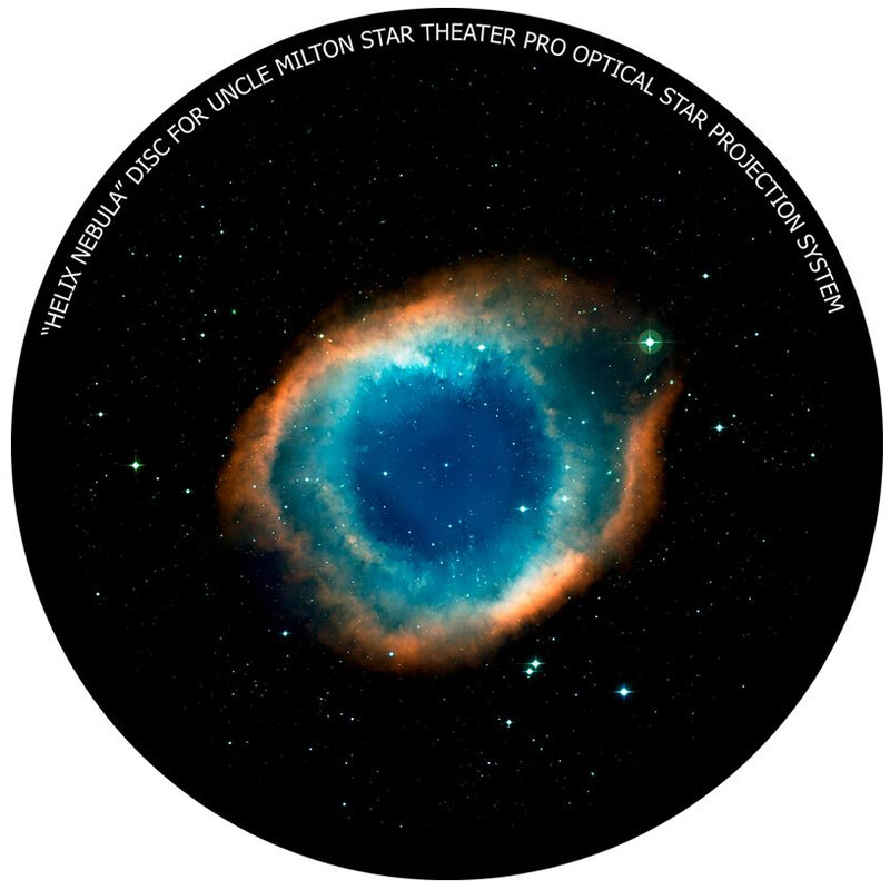 Omegon Bildskiva för Star Theatre Pro med motiv av Helix Nebula