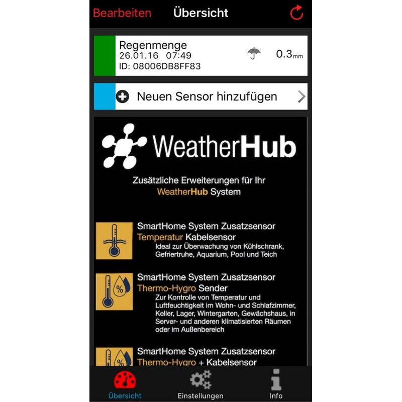 TFA Väderstation WeatherHub startpaket med regnmätare